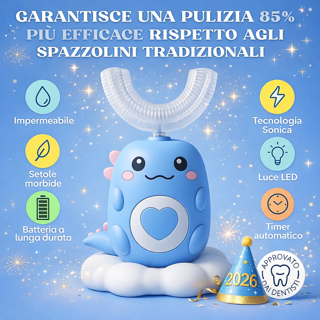 Loopzy™ - Spazzolino a U 360° per Bambini